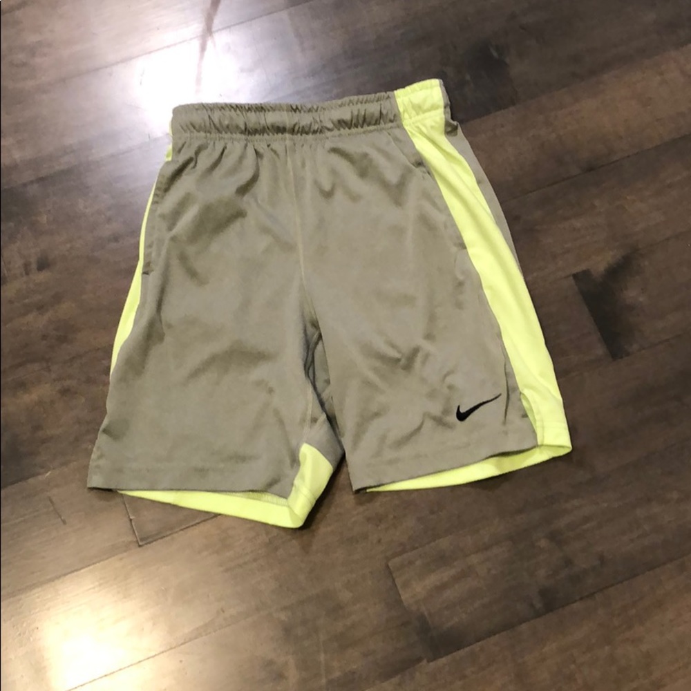Gray and yellow mike shorts